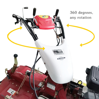 Gear Transmission Farm Cultivator Gasoline Engine Hand Push Mini Tiller For Ditching
