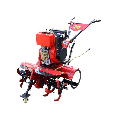 Farm Four-wheel Drive Diesel Rotary Cultivator with and Gear Transmission