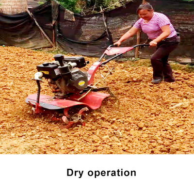 Easy Operation Four-wheel Drive Diesel Engine Mini Tiller 85 KG Cultivator for Farming