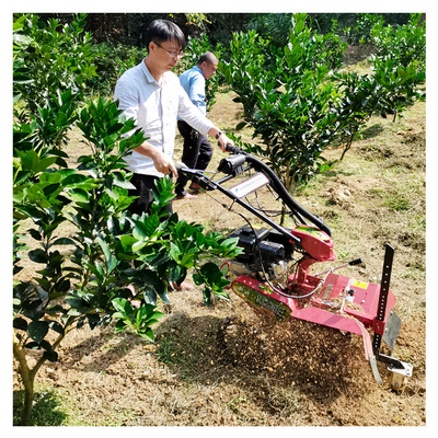 Orchard Gasoline Micro-Power Tiller for Tilling Width of Over 10cm 145*62*85cm Size