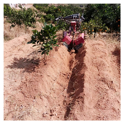 Orchard Gasoline Micro-Power Tiller for Tilling Width of Over 10cm 145*62*85cm Size