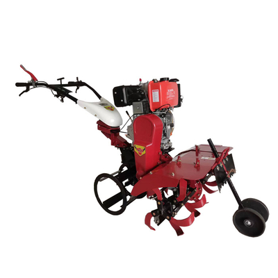 Economical 186F Diesel Engine Four-Wheel Drive Cultivator for Multifunctional Farming
