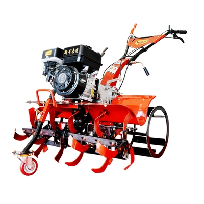 Newly-Designed 170F Gasoline Engine 4WD Mini Power Tiller Cultivator Compact for Farm