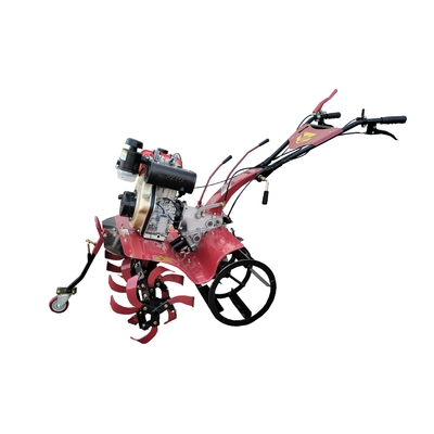 Lightweight and Compact 173F Diesel Engine Four-Wheel Drive Cultivator for Small Farms