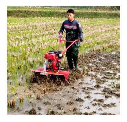 Four-Wheel Drive and Easy Start Rotary Tiller at for Mini Power