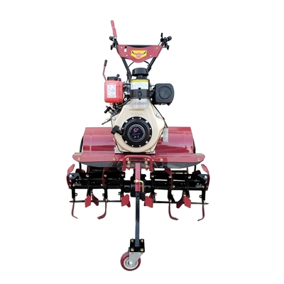 Lightweight and Compact 173F Diesel Engine Four-Wheel Drive Cultivator for Small Farms