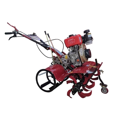 Lightweight and Compact 173F Diesel Engine Four-Wheel Drive Cultivator for Small Farms