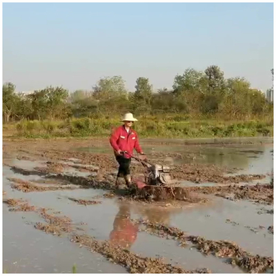 Multi-function 178F Gasoline Four-Wheel Drive Power Tiller for Labor-saving Operation