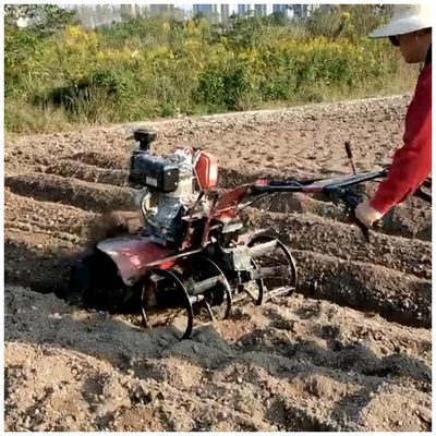 Multi-function 178F Gasoline Four-Wheel Drive Power Tiller for Labor-saving Operation
