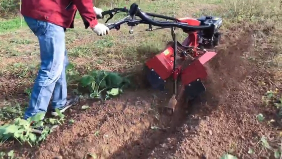 70 KG Ditching Weeding Fertilizing Intertillage Ridging Tiller with Gasoline Engine