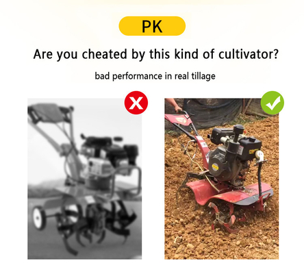 Four-Wheel Drive Tiller with Newly-Designed Rotary Power and Tilling Width of 15-35cm