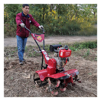 Garden Electronic Start Gear Structure Orchard Tilling With 6 Blades Diesel Engine