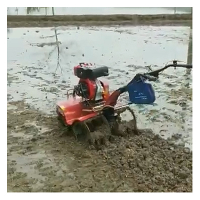 Sturdy Durable 170F Four-Wheel Drive Mini Power Tiller Cultivator for Both Paddy Fields and Dry Land