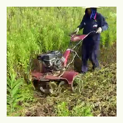 Durable 170F Gasoline Engine Four-Wheel Drive Farm Cultivator for Paddy Fields and Dry Land 65 KG