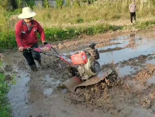 Agriculture Machinery Equipment Model 186F 192F Heavy Mini Power Tiller For Hard Land