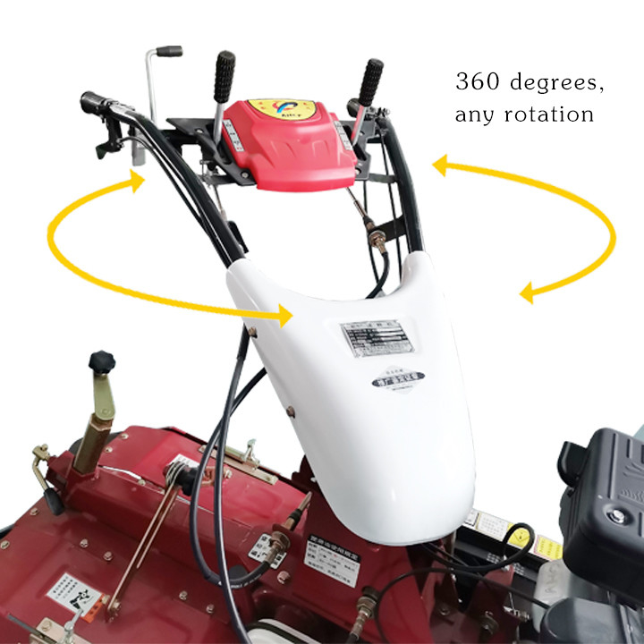 Gear Transmission Farm Cultivator Gasoline Engine Hand Push Mini Tiller For Ditching