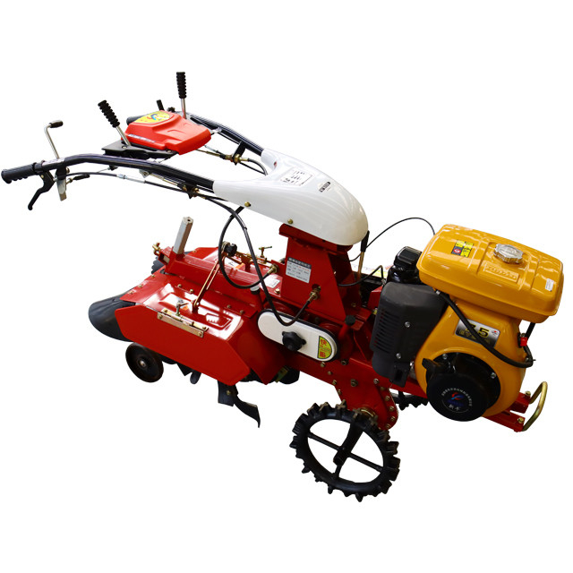 Tiller Gasoline Hand Push Mini Tiller For Ditching With High Safety Level 4.05KW