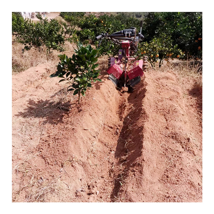 Orchard Cultivator Tiller Gasoline Engine Mini Trencher Ditching Machine for Garden
