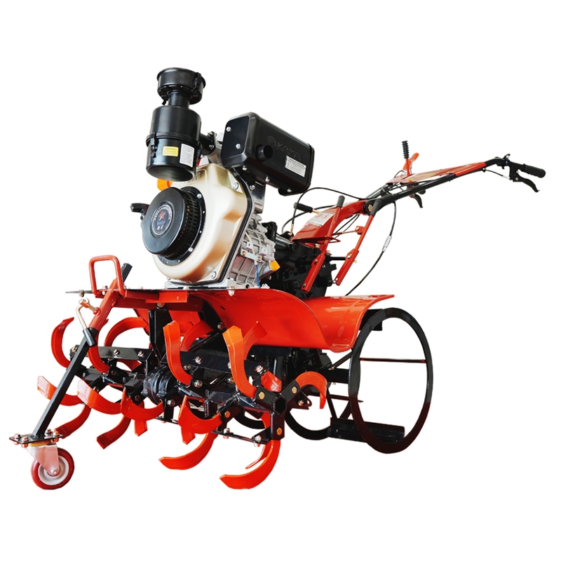 115 KG Load Four-wheel Drive Mini Power Tiller Cultivator with All Gear Transmission