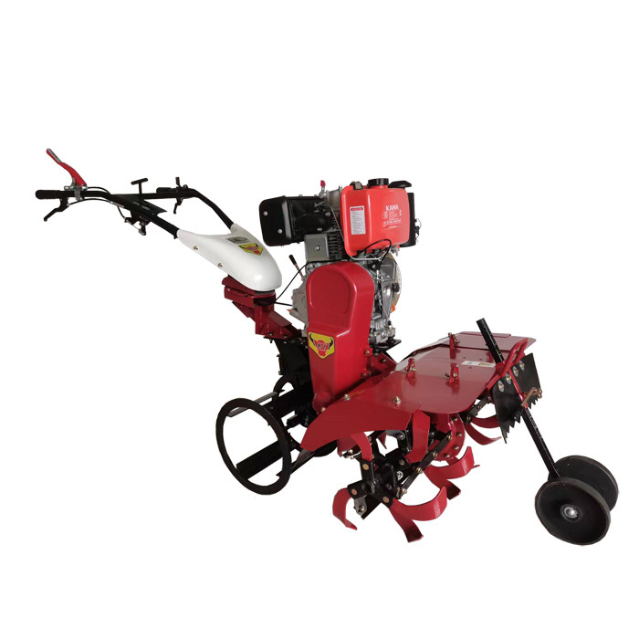 186F Diesel Engine Four-Wheel Drive Cultivator for Orchard Intertillage and Ridging