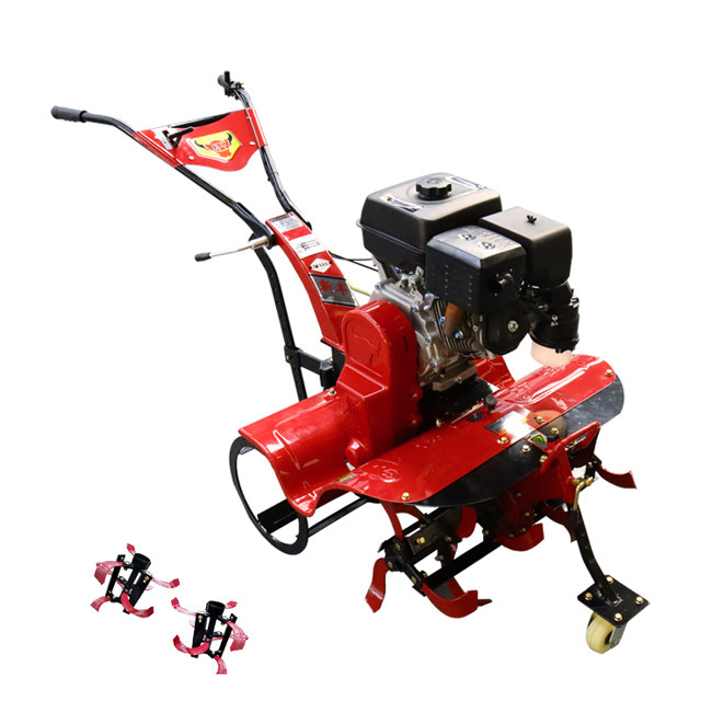 Small Power Latest Design Four-Wheel Drive Mini Power Tiller for Home Farm Cultivator