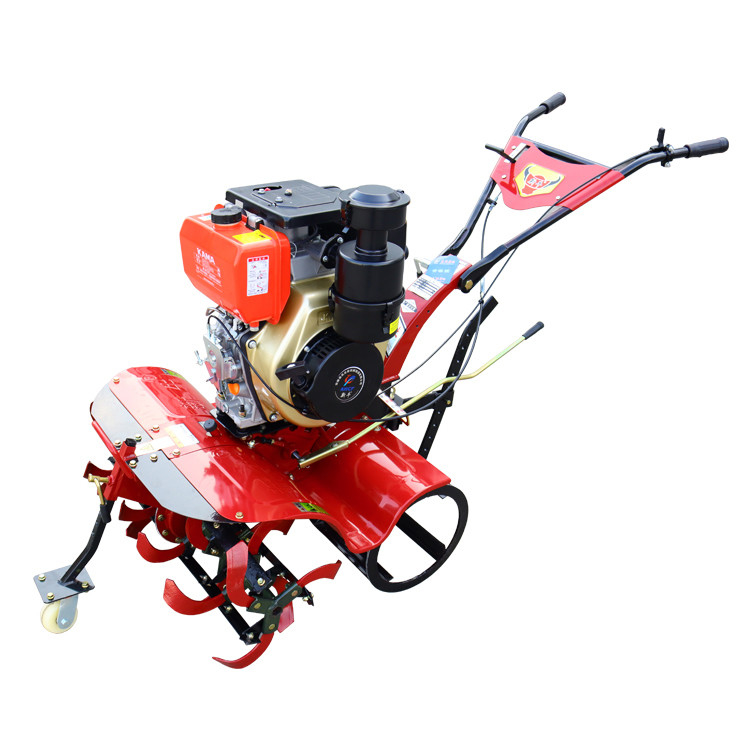 Powerful 7HP 8HP 9HP 10HP Diesel Engine Rotary Tiller for Farm Machine Work Speed 4KM/H