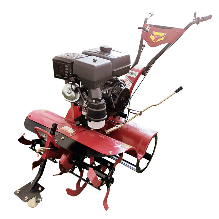 Durable 170F Gasoline Engine Four-Wheel Drive Farm Cultivator for Paddy Fields and Dry Land 65 KG